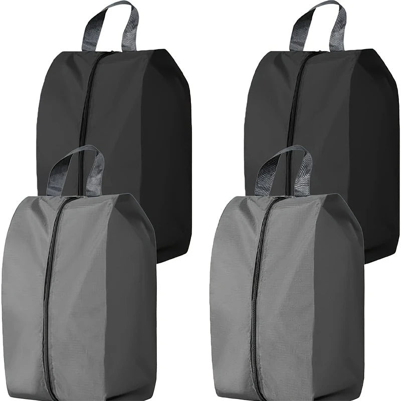 Travel Shoe Organizer Zipper Pouch – Compact Footwear Storage Bag (Random color- Pack of 1 Pc)