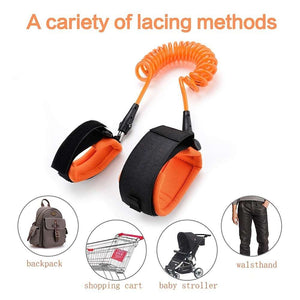 Anti Lost Wrist Link For Toddlers Babies & Kids, 4.92ft Safety Wrist Link - Reflective Child Walking Rope For Boy & Girls, Child Safety Wrist Band