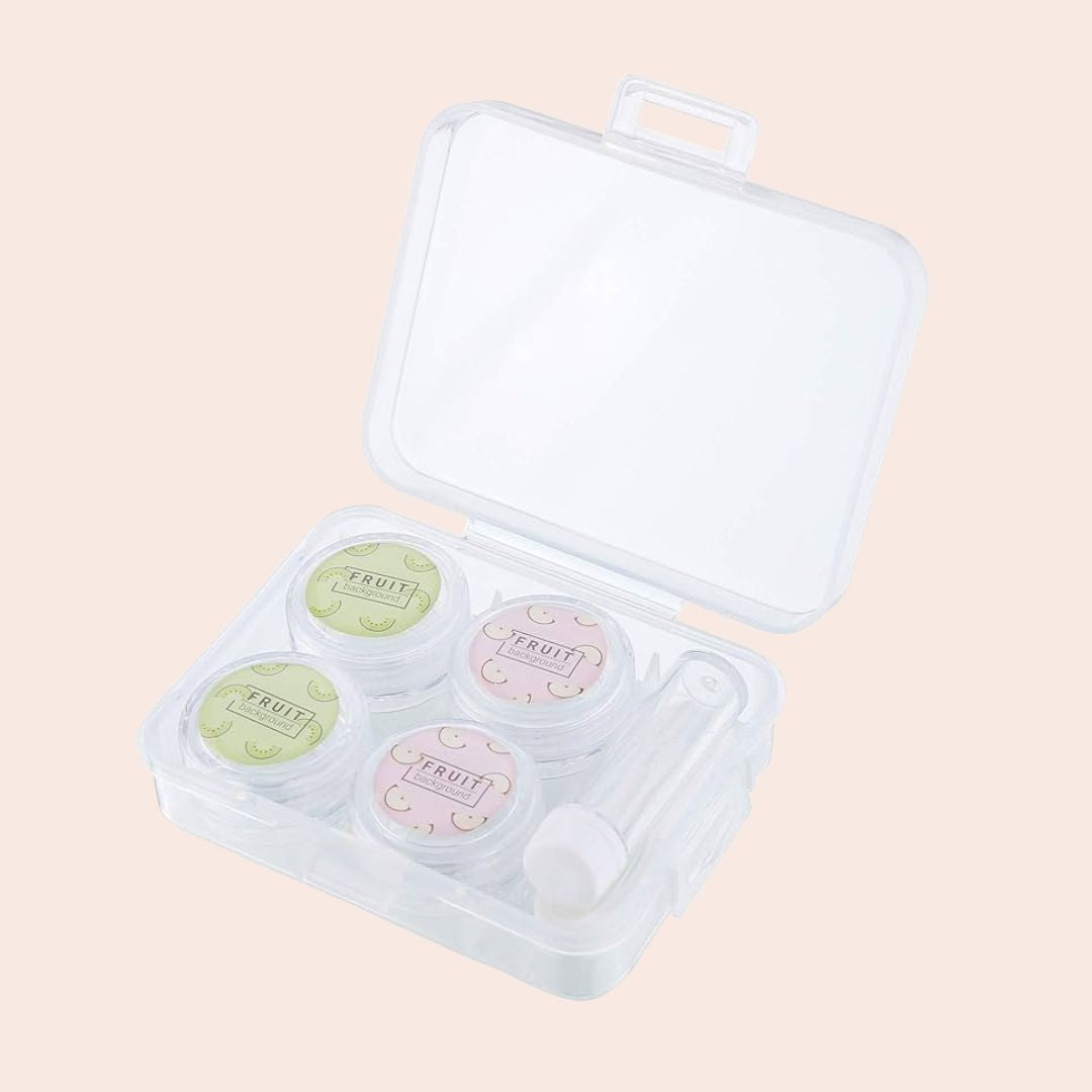 Travel Transparent Contact Lens Case Box- Portable Lens Box for Men and Women ( Pack of 1 )