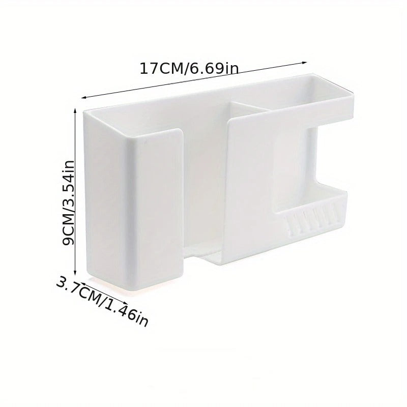 Wall Mounted 2-In-1 Mobile & Remote Holder – Space-Saving Organizer for Phones and TV Remotes