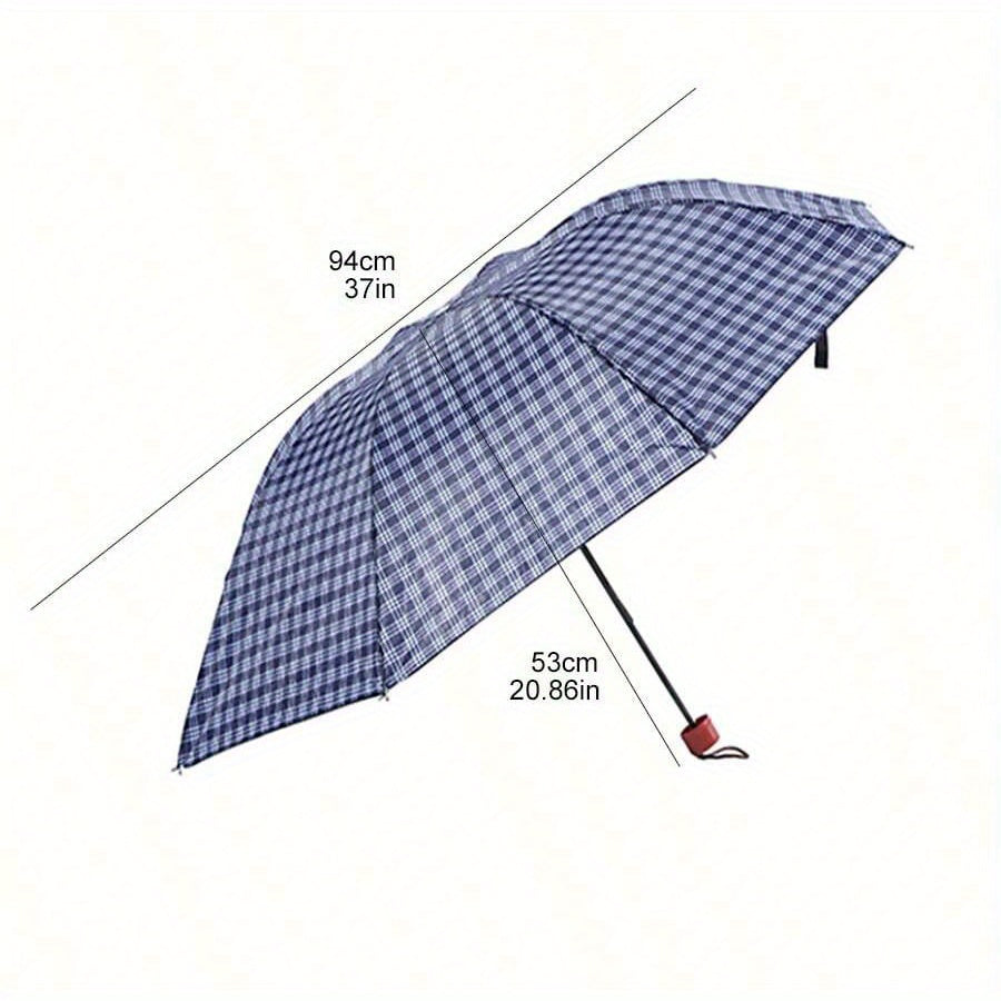 1pc Creative Three-Fold Umbrella – Portable Sun & Rain Umbrella for Travel, Outdoor Use, Gifting & Advertising