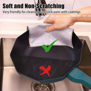 5/10/20/30pcs Non-Stick Oil-Resistant Kitchen Cleaning Cloths - Reusable Mesh Dish Towels for Stovetops, Pots And Range Hoods, Checkered Pattern, Ideal for Home Use