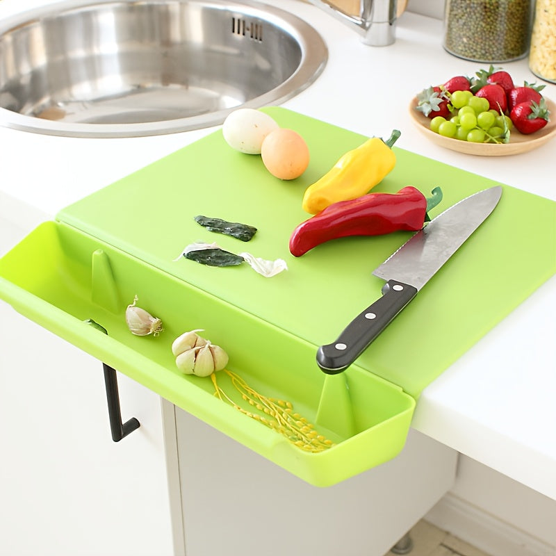 Premium 2-in-1 Non-Slip Cutting Board – Detachable Chopping Board with Food Container(Random color-Pack of 1)