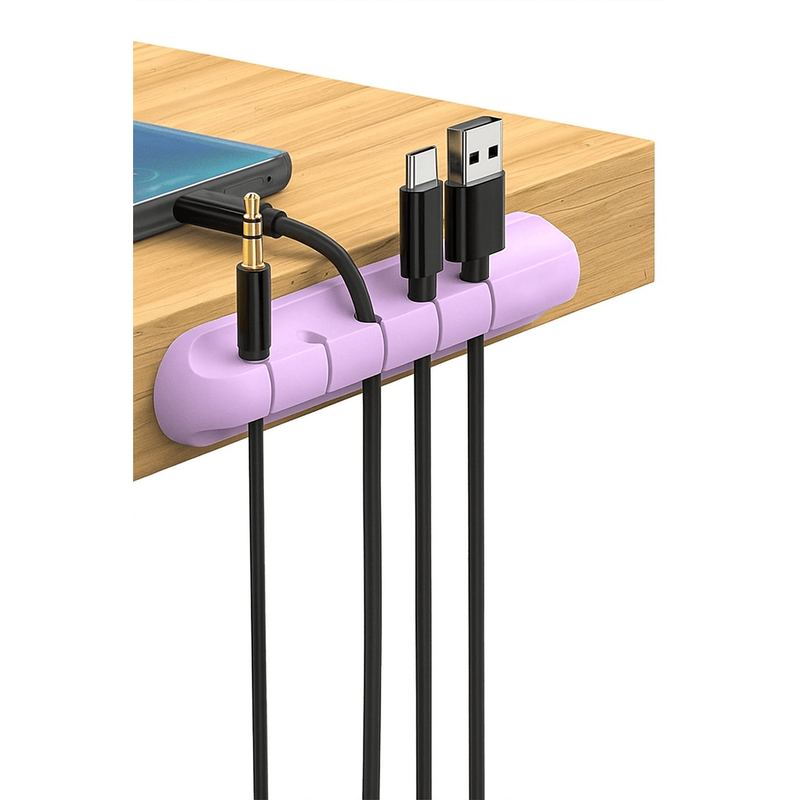 5 Cavity Cable Organizer (Pack of 2) – Multipurpose Wire Holder & Cord Management Clips