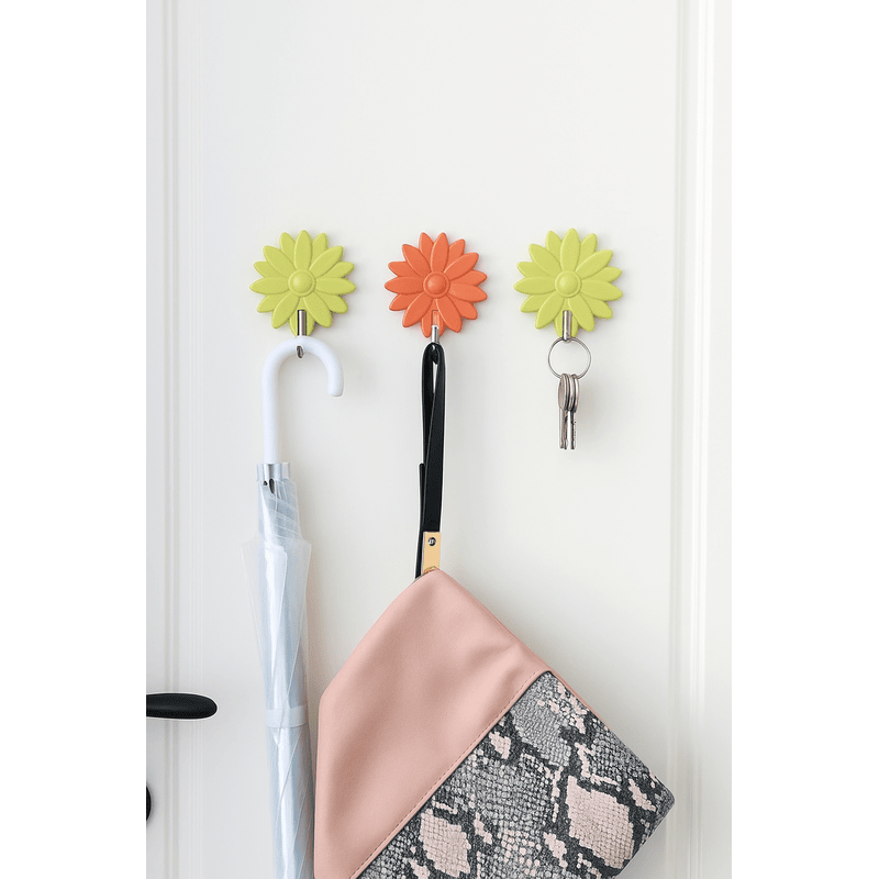 5 Pcs Wall Hooks – Random Shape Adhesive Hooks for Keys, Towels, Kitchen & Home Organization