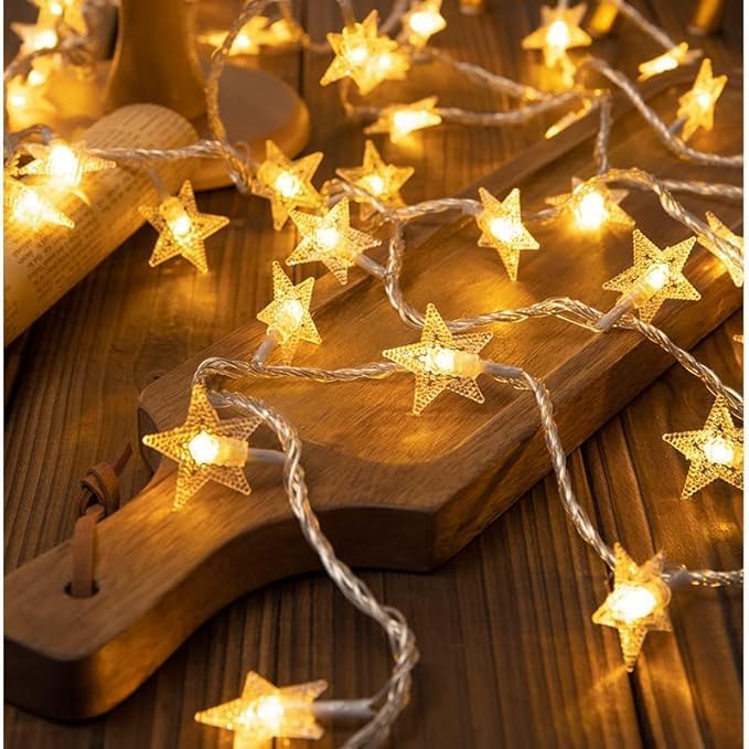 20 LED Fairy String Lights – Warm White for Room, Wall & Party Decor