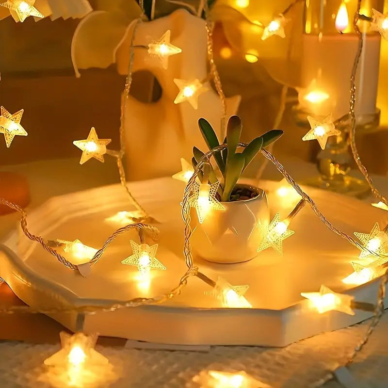 20 LED Fairy String Lights – Warm White Decorative Lights for Room, Wall, Party & Festival Decor