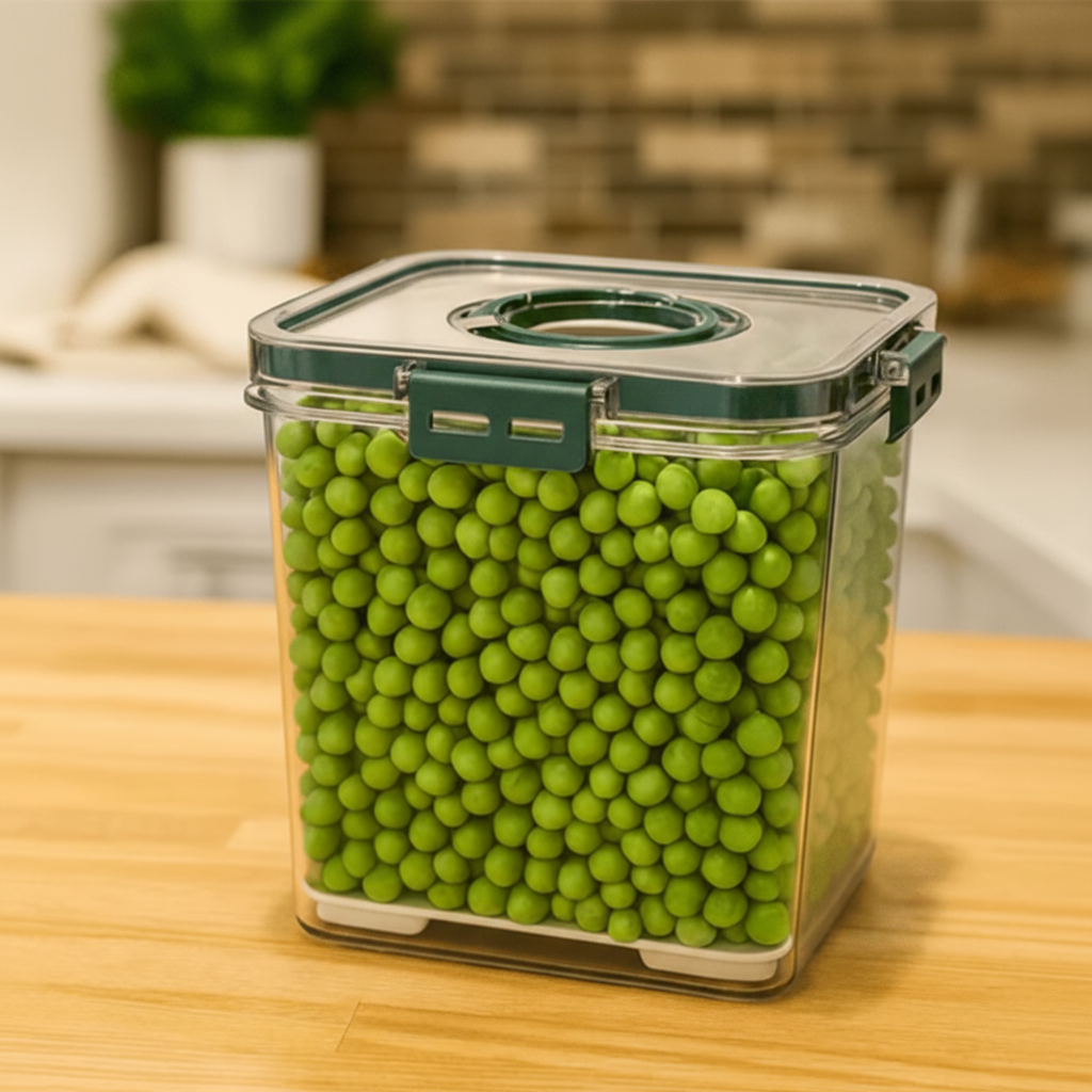 Airtight Transparent Plastic Container – 2500ML Food Storage Box for Kitchen & Fridge (Pack of 1)