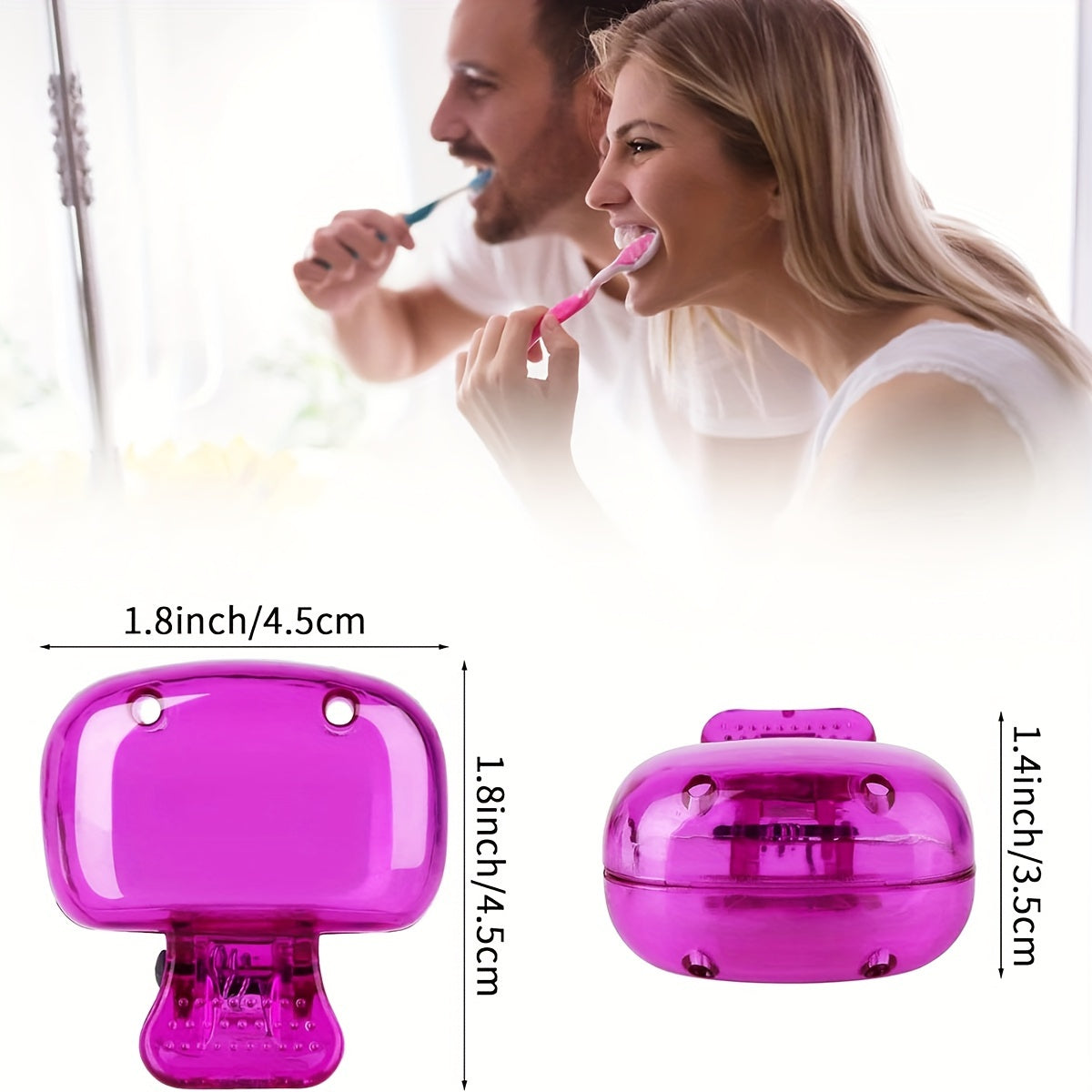 4 pcs Portable Toothbrush Head Covers - Odorless, Dustproof Travel Caps for Home & Personal Care(Random colors)