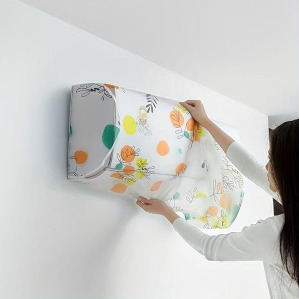 2 Ton Air Conditioner Cover – Heavy Duty, Dustproof & Weatherproof AC Protector (Pack of 1 Random Print)