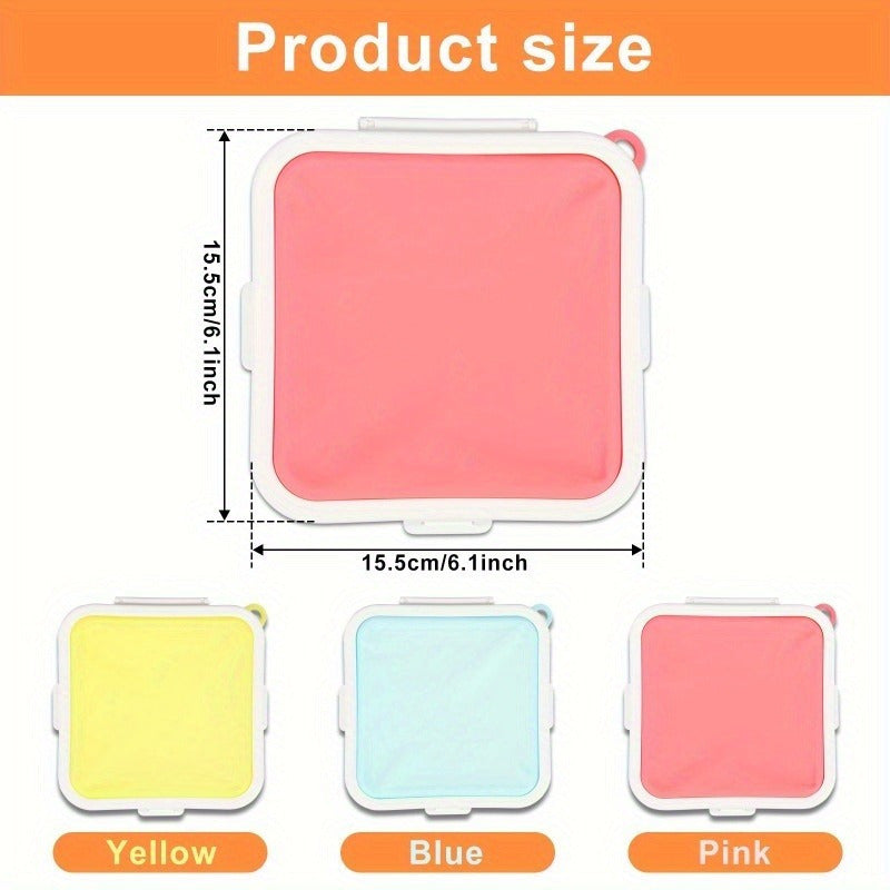 Reusable Silicone Sandwich Container – Leakproof BPA-Free Food Storage Box with Snap Lid, Heat-Resistant & Eco-Friendly