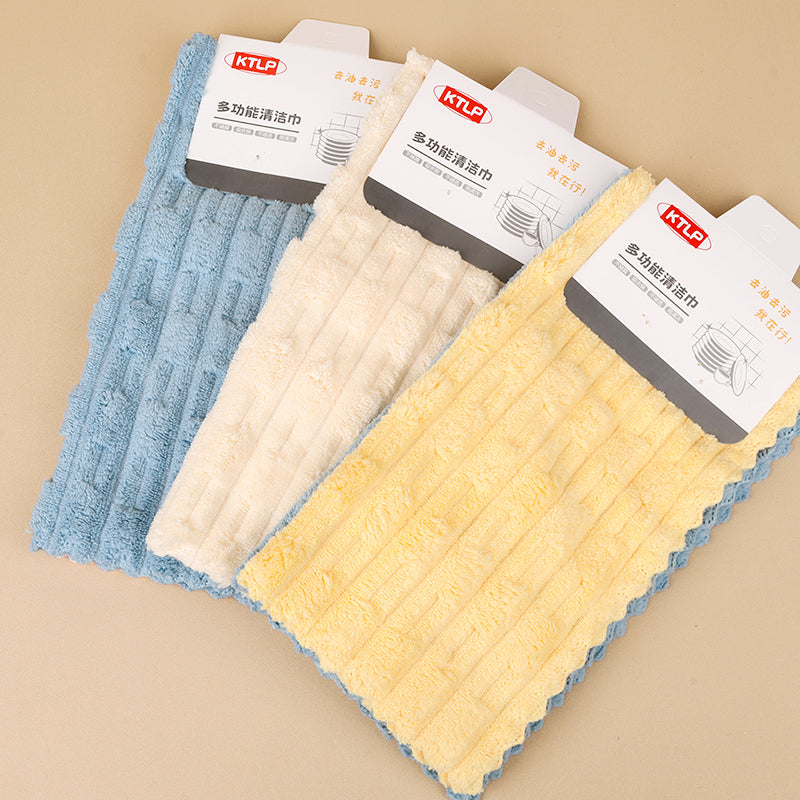 25*25 cm Microfiber Kitchen Cloth (2 Pcs ) Card Packing