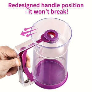 Handheld Batter Dispenser for Cup Cakes, Idli, Dosa, Utappa making, Plastic Measuring Cup Tool (Random Colors)