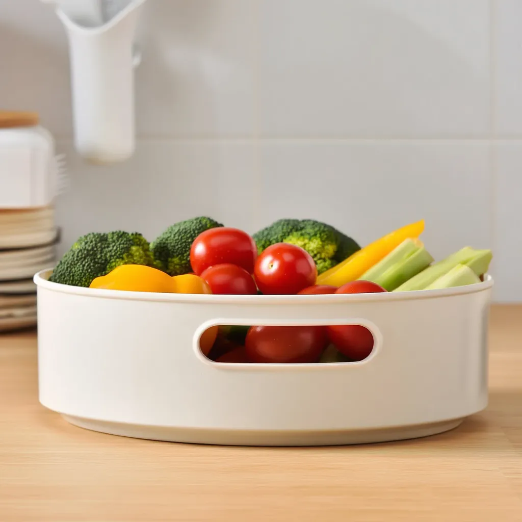 360° Rotating Multipurpose Tray Organizer –Kitchen, Bathroom & Desk Storage Tray (Random color-Pack of 1)