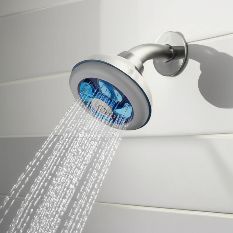 Turbocharged High-Pressure Water-Saving Shower - 360° Rotating Water Shower Head with Pause Switch
