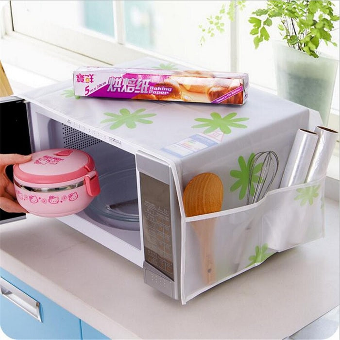 Microwave Oven Cover – Dustproof, Waterproof & Washable Protective Kitchen Appliance Cover