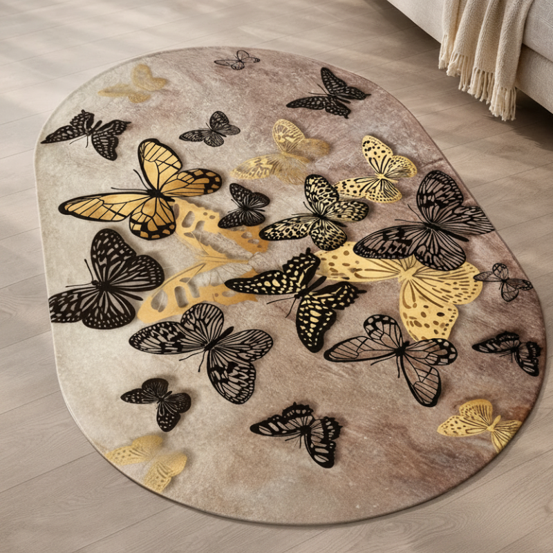 3D Digital Printed Floor Mat | Anti-Slip Decorative Doormat for Home, Kitchen & Bathroom (Random Print-Pack of 1)