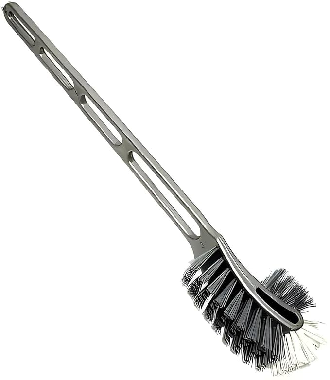 Multipurpose Toilet Brush with Holder, Long Handle Bathroom Cleaning Brush, Strong Bristle Toilet Bowl Scrubber