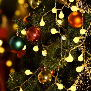 Charming 20 LED Globe String Lights - Frosted White, for Indoor & Outdoor Decor, Perfect for Weddings, Bedrooms, Balconies