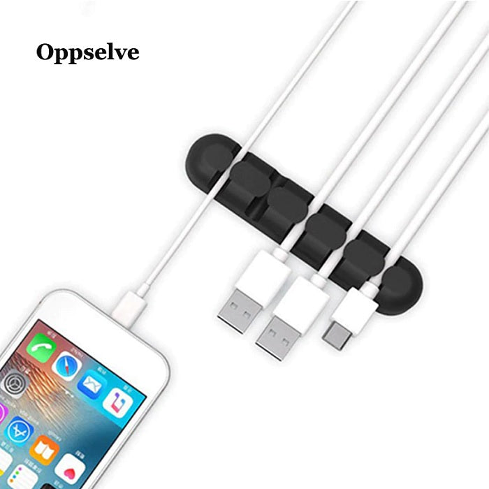 5 Cavity Cable Organizer (Pack of 2) – Multipurpose Wire Holder & Cord Management Clips