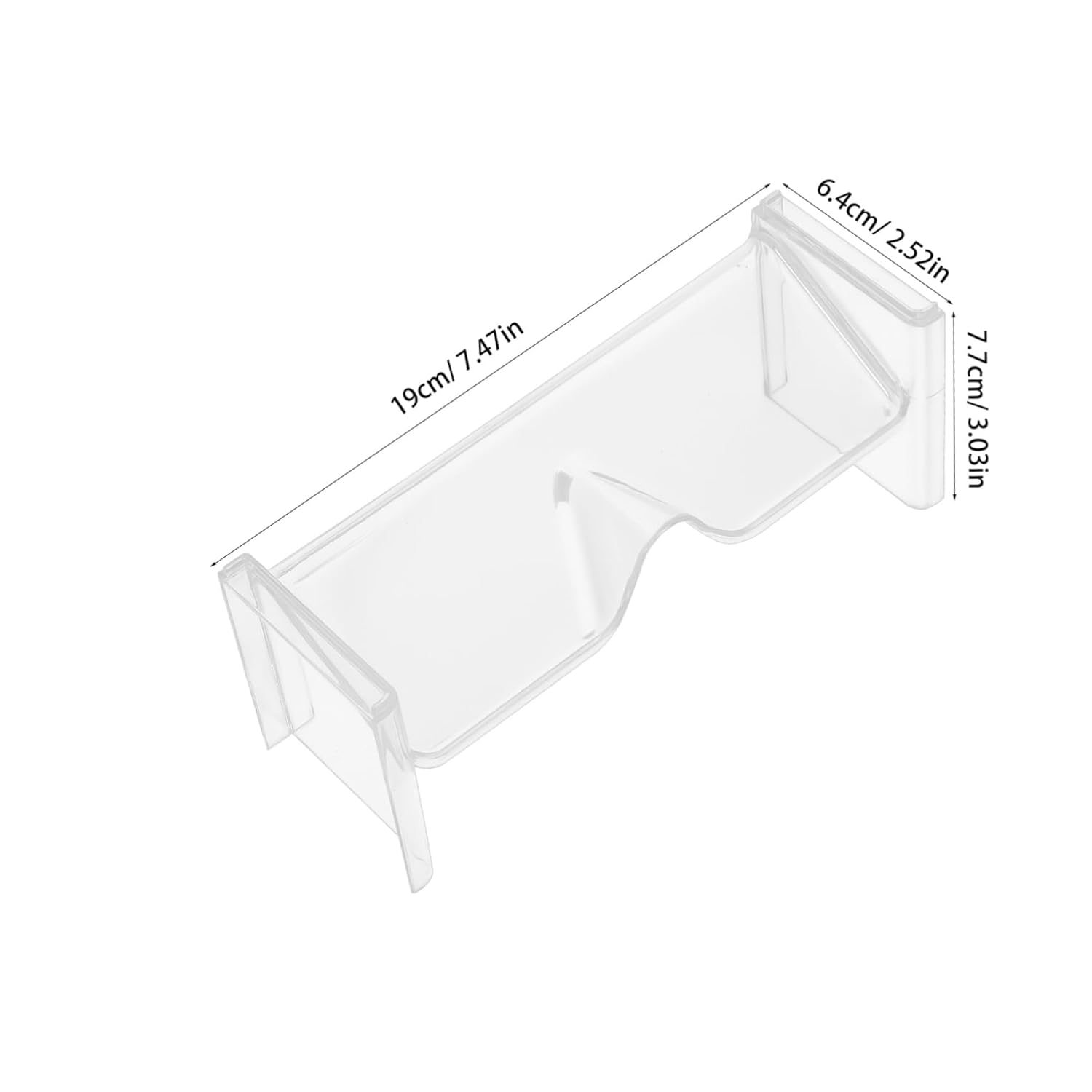 2 Pcs Transparent Sunglass Organizer Eyeglass Storage Rack For Office Home Desk Glasses Holder Eyewear Display Stand For Sunglasses And Eyeglasses