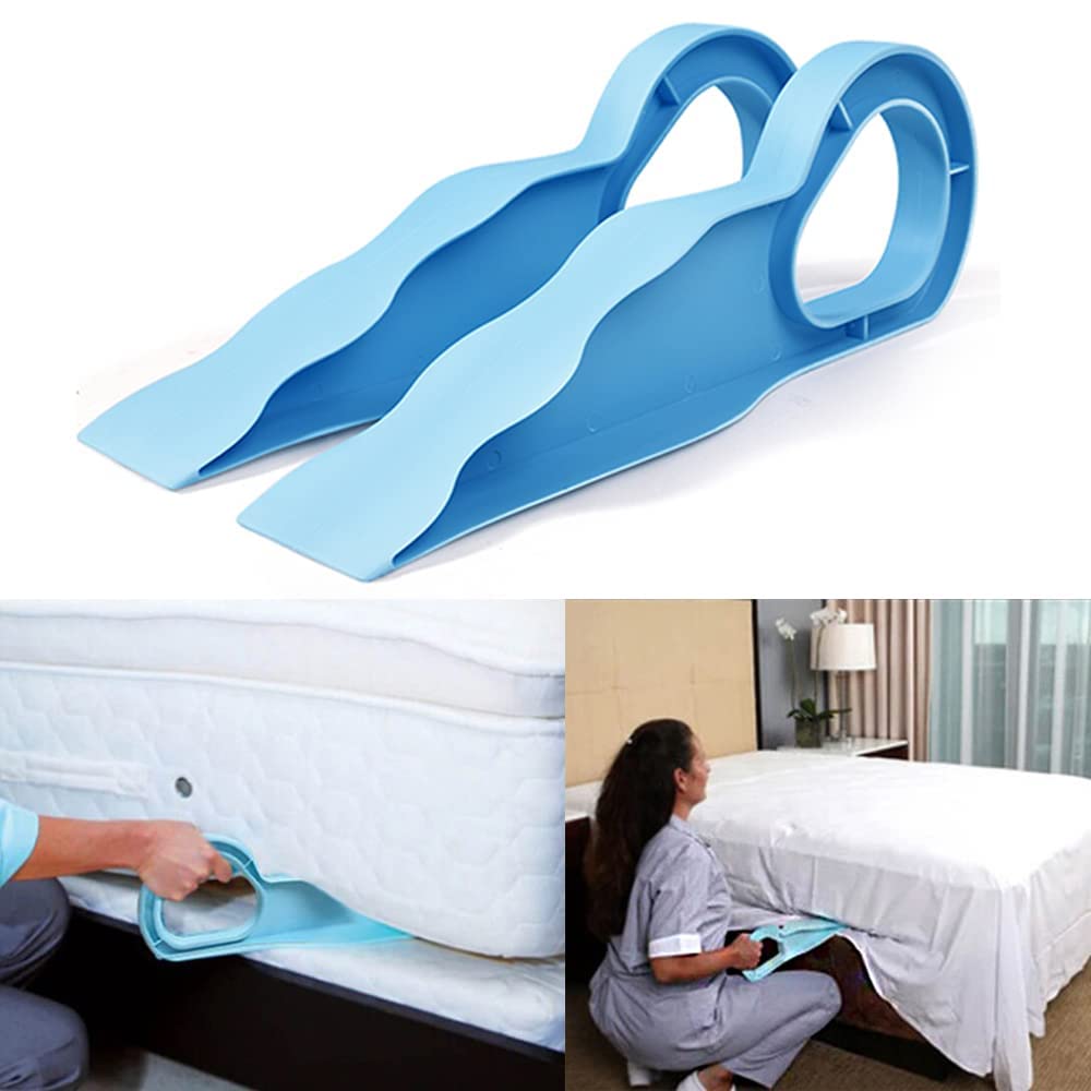 38 Cm Bedsheet Mattress Lifter Stand Tool, 2 in 1 Bedsheet Tucker Tool Bedsheet Mattress Lifter Stand, Bed Lifter Helps Lift and Hold Mattress Wedge Elevator Tool, Bed Making Tool (Pack of 1)