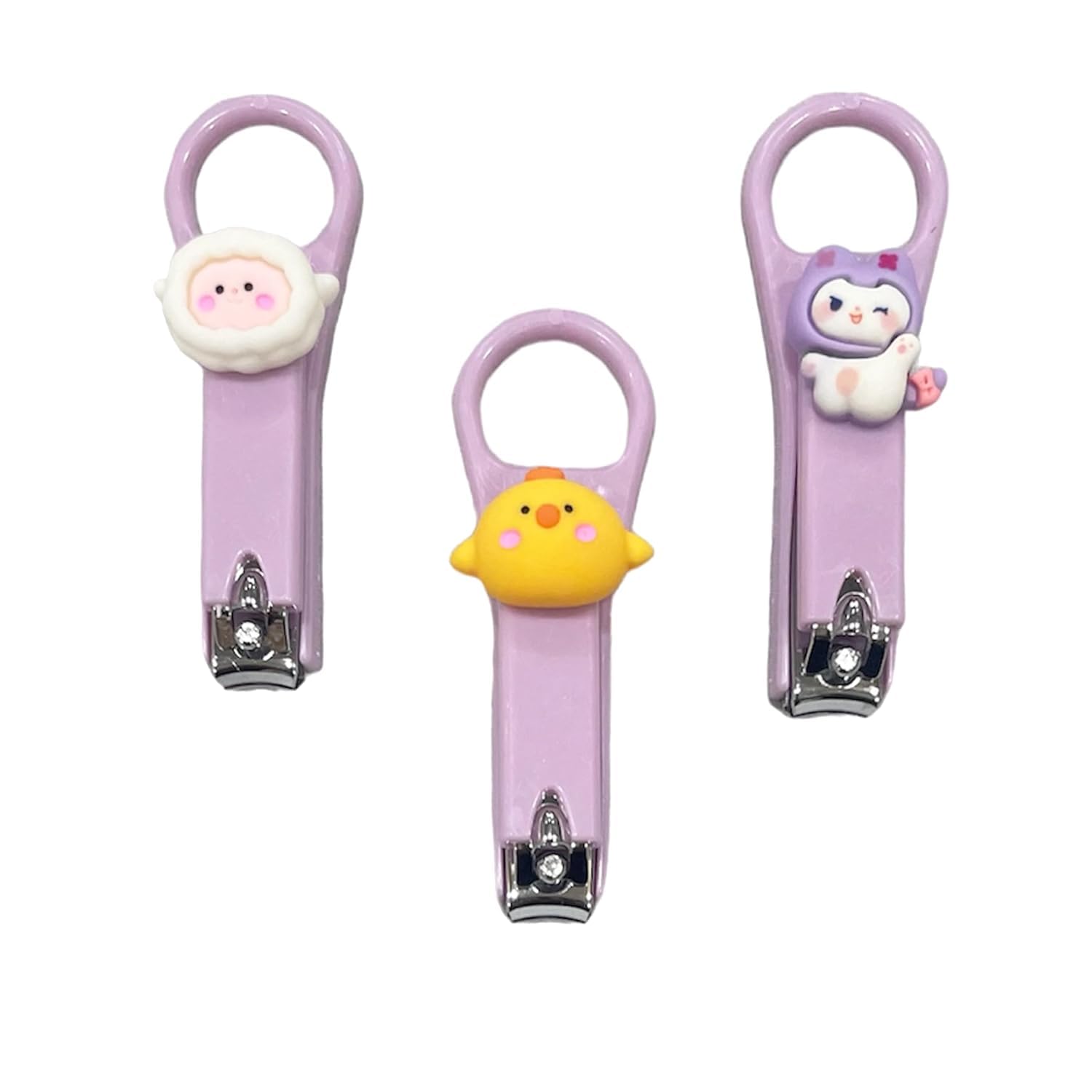 Cute Cartoon Nail Clippers – Stainless Steel Nail Cutter for Kids & Adults, Safe and Durable Manicure Tool (Pack of 1)