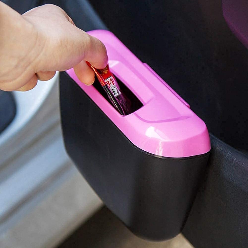 Mini Car Trash Bin Can Holder Dustbin - Car Door Side Trash Can for All Type Car (Standrad Size, Multi Color)
