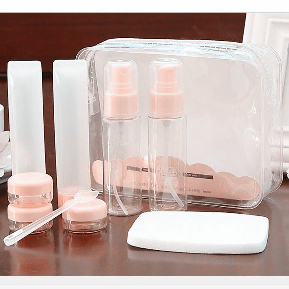 9 Pcs Set Travel-Ready Cosmetic Bottles