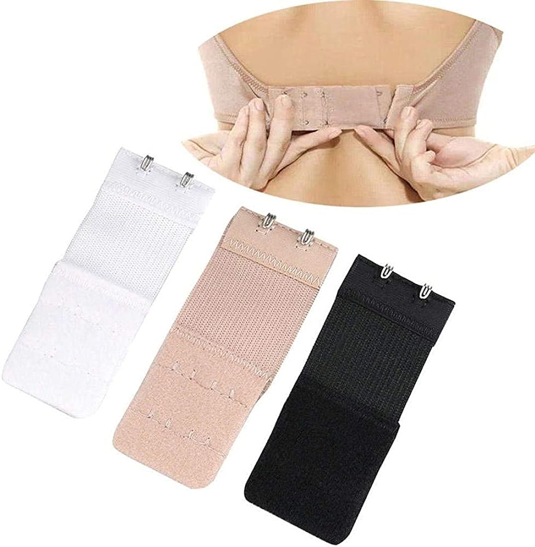 Save-A-Bra Adjustable Hook Extender – Comfortable Bra Extension Strap - 3 Pcs in 1 set