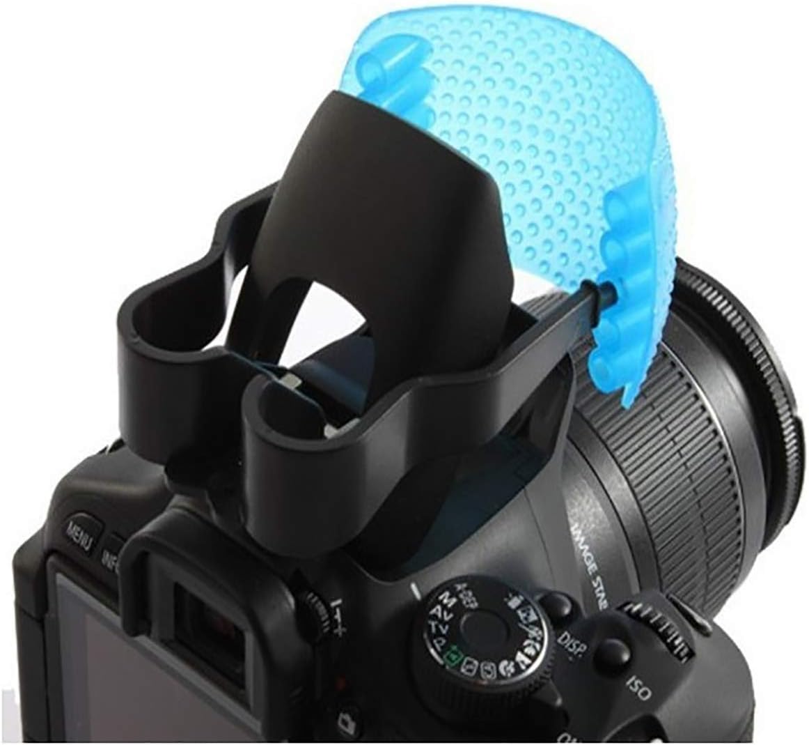 3 Colors Universal Soft Flash Diffuser with Orange, White, and Blue Filters – Adjustable Shadow Removal for Cameras DSLR