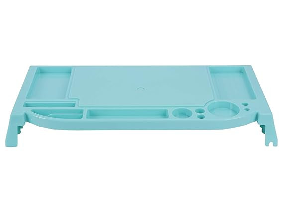 Desktop Organizer Rack Office Supply Holder/Office Computer Desk Supply Caddy Tray- Blue