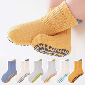 Non-Slip Floor Socks - Soft, Breathable Cartoon Design for Youngsters & Youngsters, Perfect for Indoor Wear, Youngsters Socks (Random Colors)