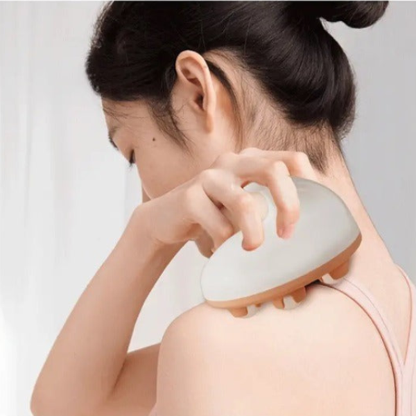 7 Beads Manual Massage Brush – Handheld Body, Head & Neck Massager Roller for Pain Relief & Relaxation (Random color-Pack of 1)