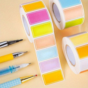 500 Color Label Stickers, suitable for all kinds of label stickers, for office and school supplies classification and marking, handwritten name tags