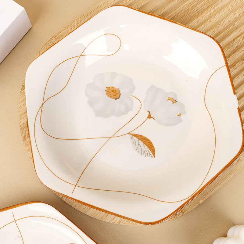 Printed 8-inch hexagonal plate - 1 Pc