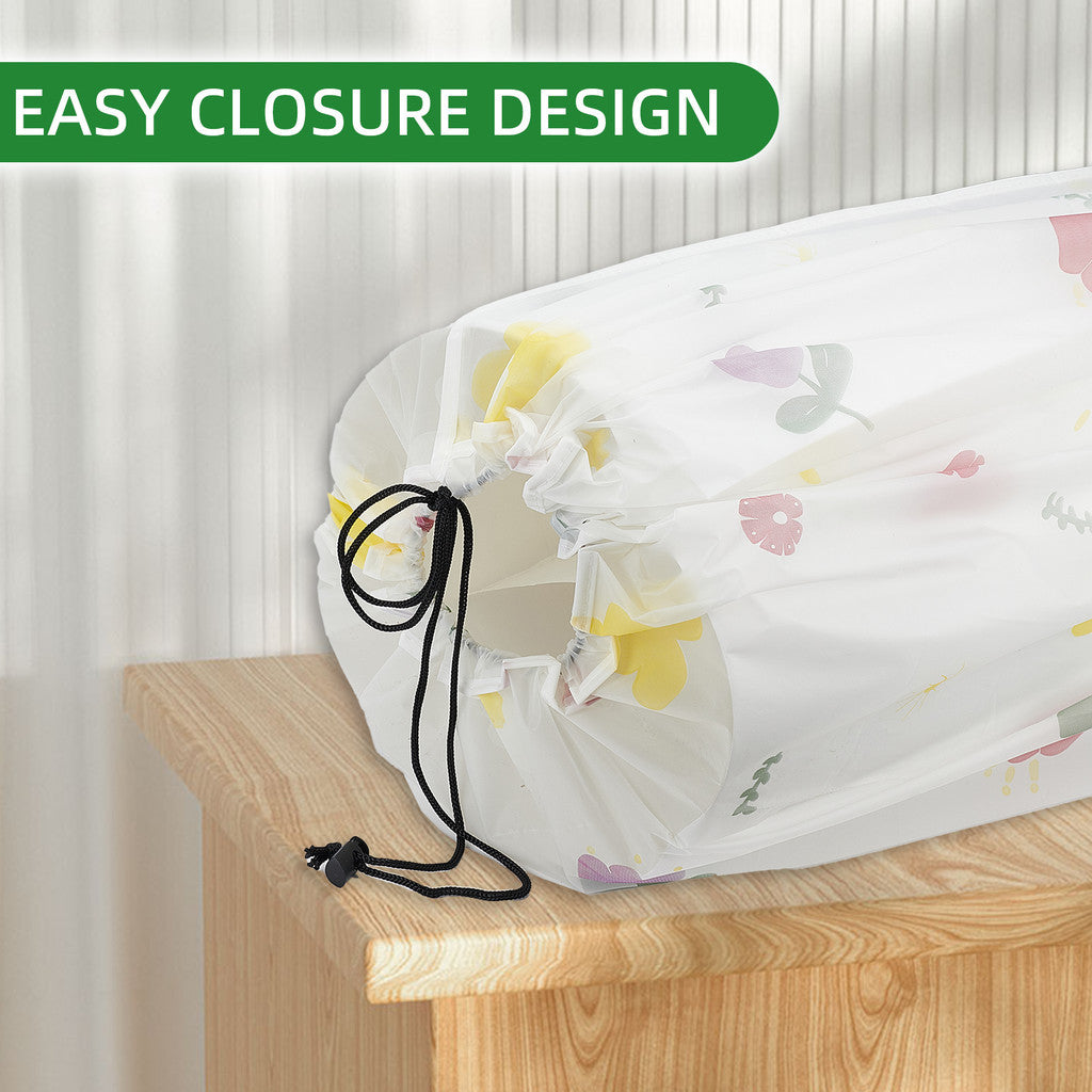 Jumbo Floral Print Rug Storage Bag – Large Carpet Organizer with Zipper for Indoor & Outdoor Use (210 x 25 cm) (Pack of 1)