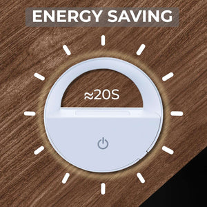 Round Night Light - White LED Light ABS Material Night Light for Bedroom