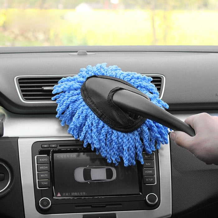 Microfiber Car Cleaning Brush (Small) – Soft Duster for Dashboard, Interior & Exterior Cleaning (1 Pc)