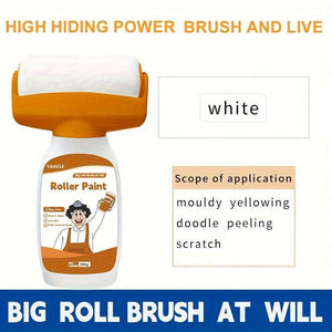 Water-Based Wall Paint - White Home Interior Wall Restoration Paint - 500g