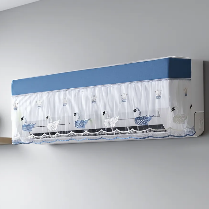 Wall Mounted Air Conditioner Cover – Dustproof & Washable Nylon AC Cover for 1.5 Ton Split AC (Random Design)
