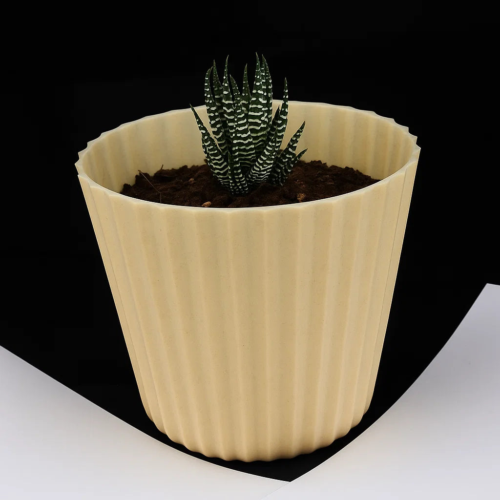 Blossom Plastic Planter Pot for Indoor and Outdoor Plants – Decorative Random Color (Pack Of 3)