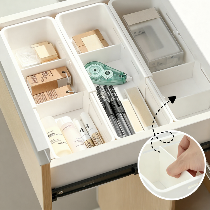 Storage Box with Removable Dividers – Adjustable Organizer for Small Items, Beads, Jewelry & Tools (Pack of 1)