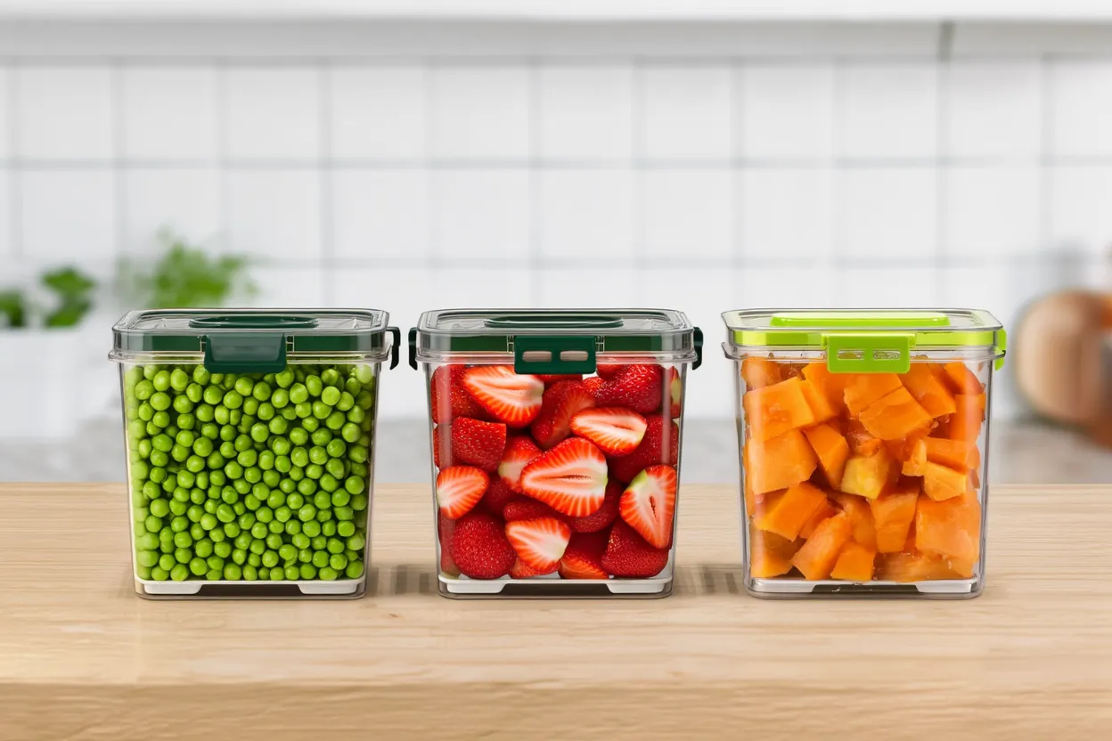 Airtight Transparent Plastic Container – 2500ML Food Storage Box for Kitchen & Fridge (Pack of 1)