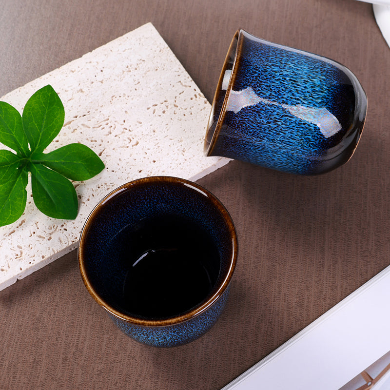 Beam Drawing Ceramic Cup (Large) – Artistic Handmade Mug for Tea, Coffee & Beverages