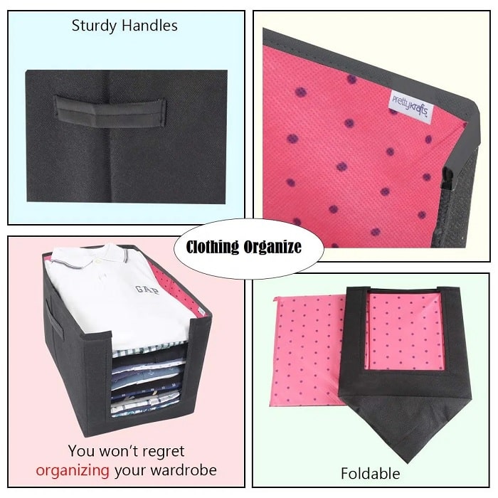 Non-Woven Shirt Stacker Wardrobe Organizer (Random Colors)