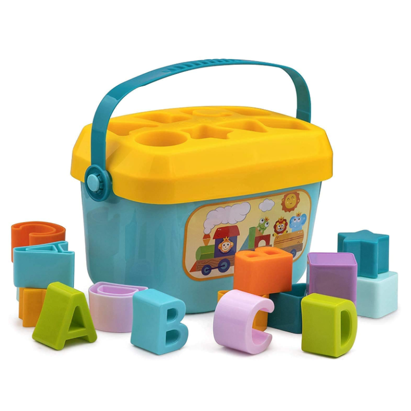 Baby Educational Shape Sorter Blocks Toy (16 Pieces) | ABCD Learning Blocks for Toddlers | Early Learning Toy for 6 Months–2 Years Kids