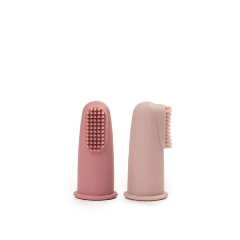 Baby Finger Toothbrush – Clear Silicone Teeth Cleaner & Gum Massager (Random Color-Pack of 1)