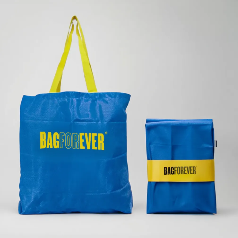 Bagforever Foldable Multipurpose Shopping Bags  – Ecofriendly, Reusable Market Bags (Random color-Pack of 1)