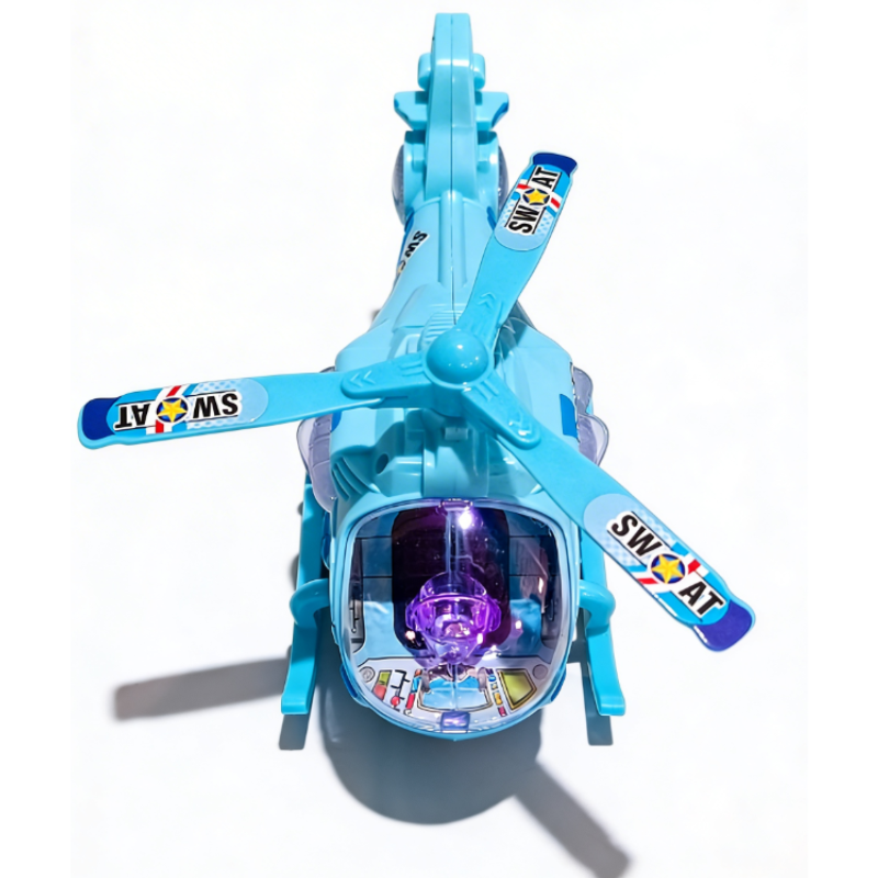 Battery Operated Musical Helicopter Toy with Lights & Sound – Kids Electric Helicopter Toy for Boys & Girls